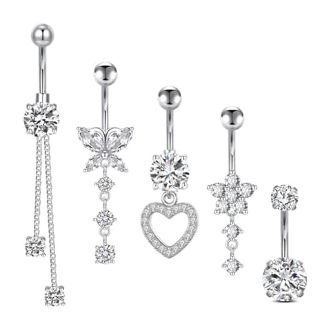Piercing Nombril VQEOEOT 5 pcs Cover