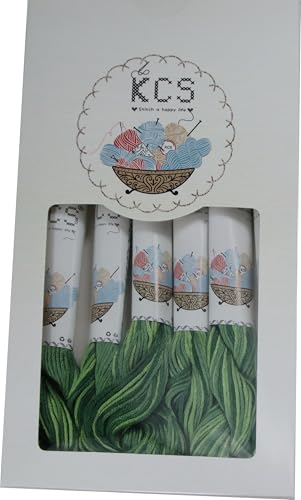 Image of KCS Big skeins of 25 Meters Size 25 Color Variegated Cross Stitch Stranded Threads,6 skeins,4045