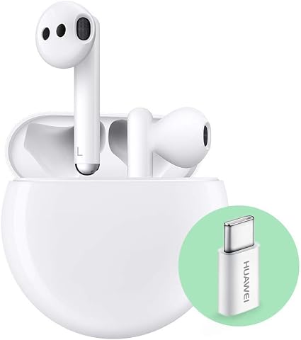 HUAWEI FreeBuds 3 Auricolari Wireless con Adattatore Huawei AP52, con  Cancellazione Intelligente del Rumore, Ricarica via Cavo, Ceramic White :  Amazon.it: Elettronica