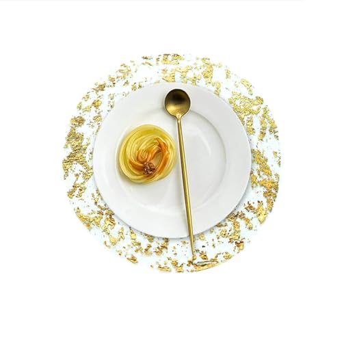 Set de table doré 33 cm de qualité supérieure pour réception élégante