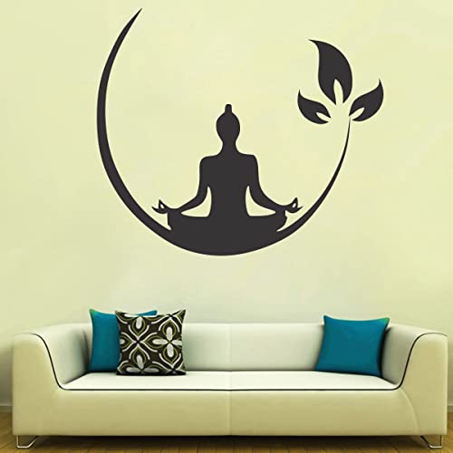 Image of Lord Buddha PVC Vinyl,Wall Sticker for Home Decor - Ideal for Living Room, Bedroom, Hall, Kids Room, Play Room (Size -45 cm x 45 cm) (Lord Buddha (60 x 53 cm))