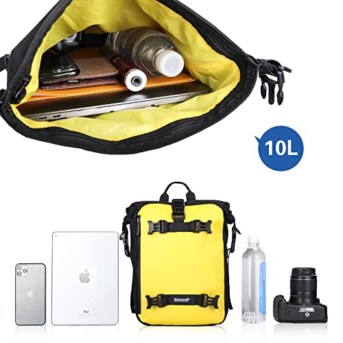 Rhinowalk Bolsa de motocicleta à prova d'água para porta-malas traseira bolsa de assento de motor m