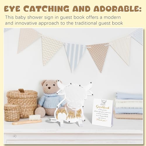 Kosiz-Baby-Shower-Guest-Book-Alternatives-Baby-Shower-Decorations-with-Wooden-Hearts-for-60-Guests-Baby-Shower-Sign-Picture-Frame-Pregnancy-Keepsake-for-Soon-to-Be-Moms-WhiteHighland-Cow Kosiz Baby Shower Guest Book Alternatives Baby Shower Decorations with Wooden Hearts for 60 Guests Baby Shower Sign Picture Frame Pregnancy Keepsake for Soon to Be Moms WhiteHighland Cow