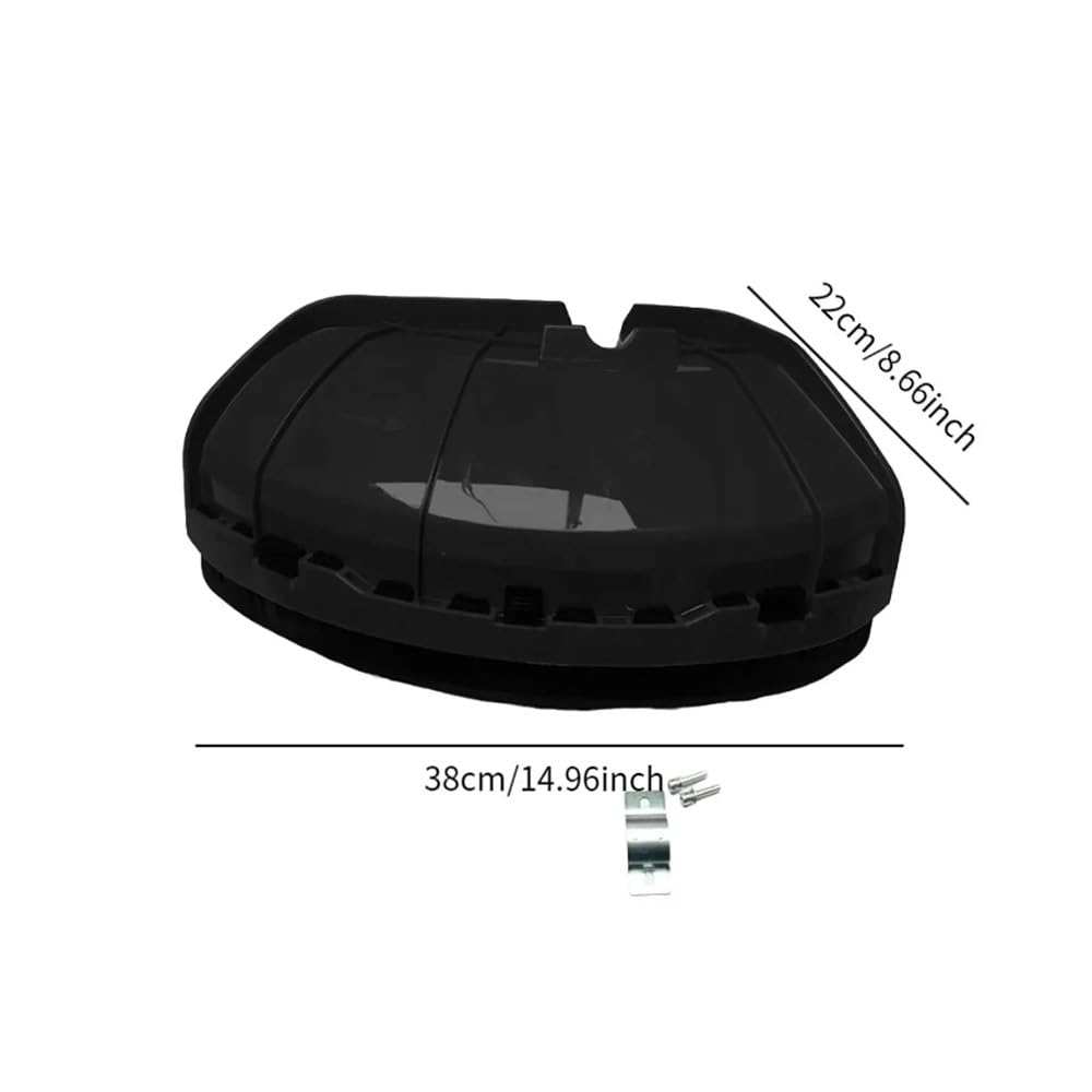 Cubierta for cortacésped Apta for Cubierta de desbrozadora, Protector for Uso en jardín(Black)