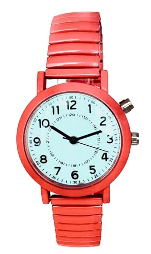 Montre tendance 32 mm avec cadran lumineux et bracelet élastique pour homme et femme