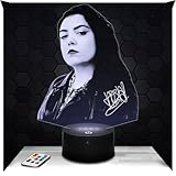 Lampephoto.fr - Lámpara 3D Ho shi Cantante Pop-Rock, Luz Nocturna Táctil Led, Efecto Holograma 3D, Idea Regalo Navidad Cumpleaños Hombre Mujer, Objeto decoración habitación