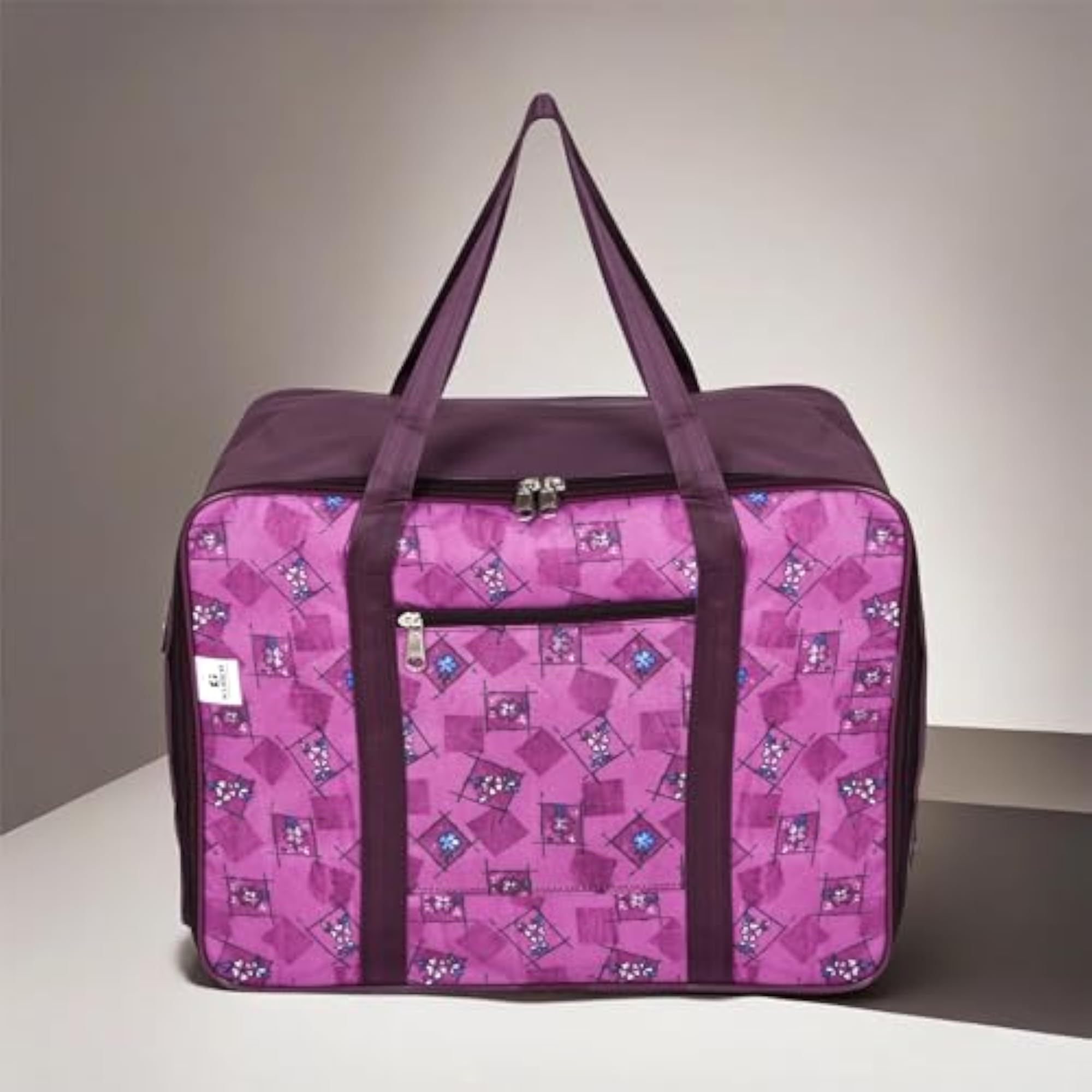 Underbed Storage Bag with Zipper, Clothes Organizer with Handle