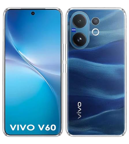 Image of Soft Silicone TPU Flexible Back Cover Compatible with Vivo V60 5G