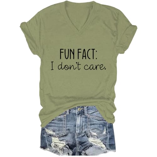 Fun Fact I Don't Care Shirt Fun Fact I Don't Care Tshirt Green