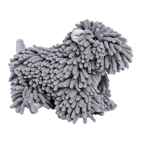 Toalla de mano con forma de perro absorbente y paño de baño infantil 7