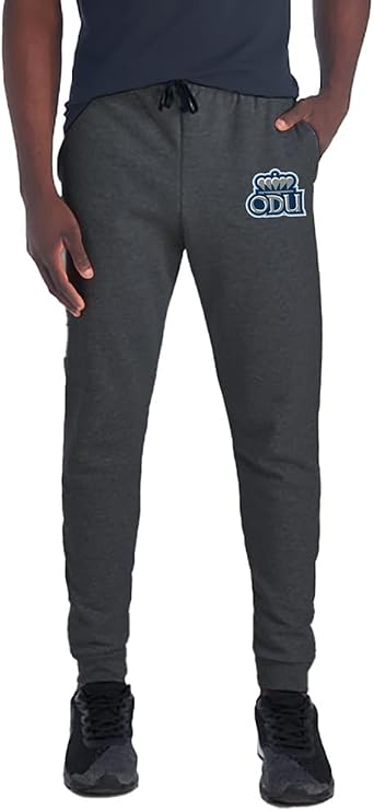 Campus Lab Officially Licensed Jogger Sweatpants Unisex for Men & Women with Pockets Primary Logo Charcoal Heather Collection
