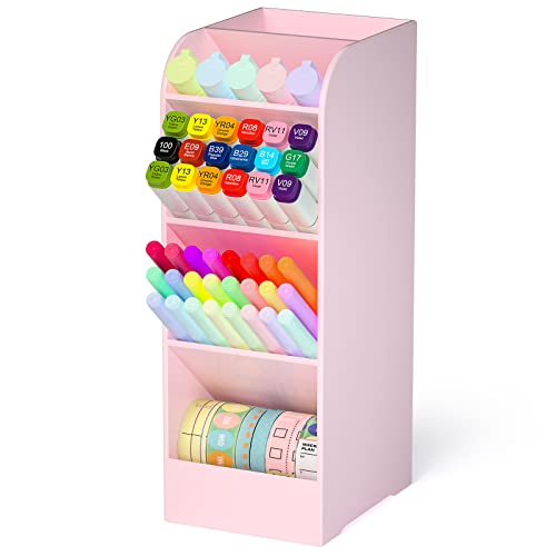 Porte-stylos pour bureau école grande capacité avec 5 compartiments - 2