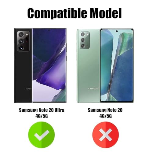 Image of Jkobi Back Case Cover for Samsung Galaxy Note 20 Ultra 5G (Shockproof with Polycarbonate Clear Panel | Professional Black)