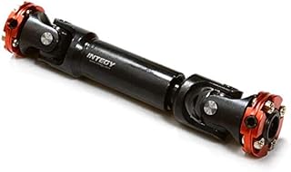 Integy RC Model C26654RED Billet Machined Universal Drive Shaft 80-90mm for Custom 1/14 Semi-Tractor Truck