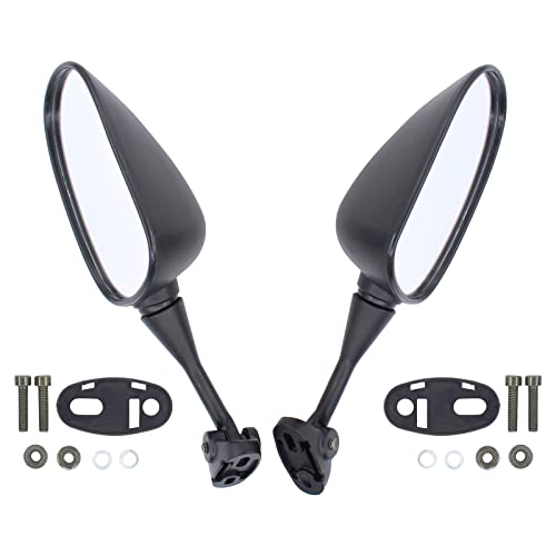Spiegel Rückspiegel Rückansicht Seitenspiegel Motorradspiegel Motorrad Verkleidungsspiegel mit Schrauben vorne links und rechts für Honda CBR 1000 RR SC57 CBR1000RR CBR 600 RR PC37 CBR600RR PC40