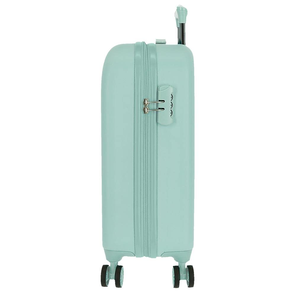 Movom Riga Maleta de Cabina Verde 40x55x20 cms Rígida ABS Cierre combinación 37L 2,8Kgs 4 Ruedas Dobles Equipaje de Mano
