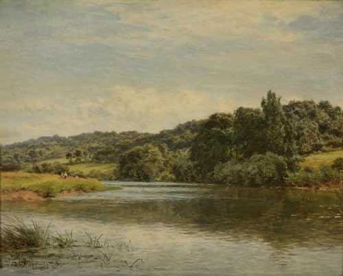 Peinture Murale Après-midi sur la Tamise Benjamin Williams Leader Toile Abstraite 60x90