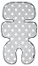 Manito Clean Basic 3D Mesh Seat Pad/Cushion/Liner for Stroller and Car Seat (Star Grey)
