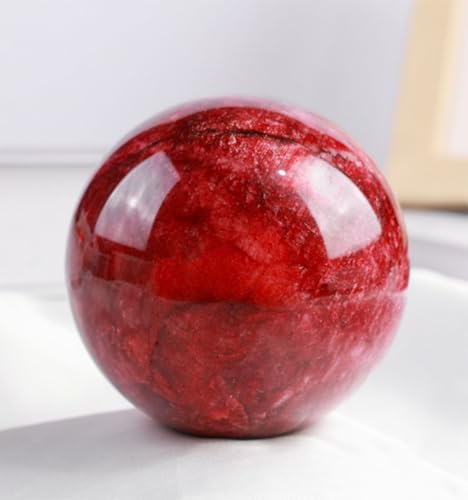 Boule clair de lune rouge pour purifier les énergies et décorer