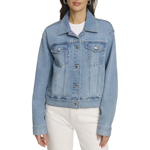 DKNY Women's Lightweight Cotton Stretch Jean Jacket