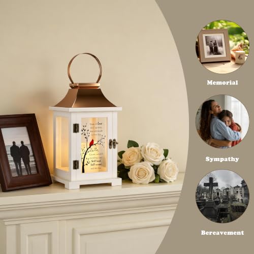 Image of Memorial Lantern, Bereavement Gifts for Loss of Loved One with Card