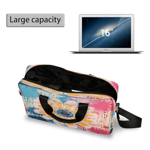 Bolso para laptop 16 pulgadas Abstract Tie Dye Flower miniatura 4