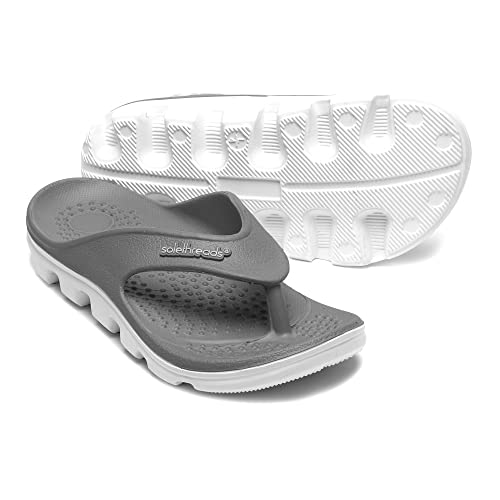 Image of SOLETHREADS Active Ortho | Durable | Sturdy | Light | Comfortable | Shock Absorbent | Slippers | Flip Flops for Men