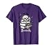Boo Skeleton Skull Books Halloween Women School Teacher Kid T-Shirt