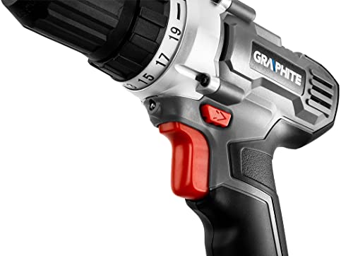 GRAPHITE 18V Akkubohrschrauber Bohrer Energy+, Bohrmaschine/Schrauber mit Akku-Pack von 2.0Ah und Ladegerät in einer Pappschachtel, 10 mm Bohrfutter – Bild 6