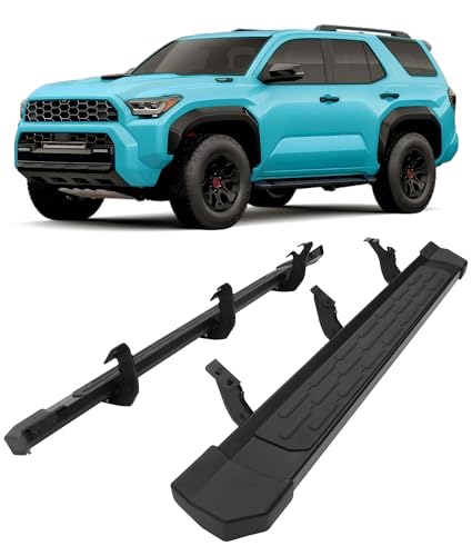Running Boards fit for Toyota 4Runner 2025 2026 500lbs Heavy Duty Nerf Bars for Easy Entry & Exterior Protection Black Aluminum Side Steps with Powder Coated Finish