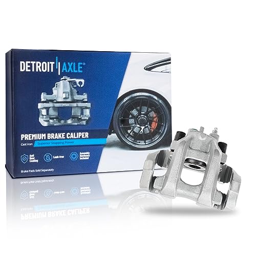 Image of Detroit Axle - Rear Driver Side Disc Brake Caliper w /Bracket Replacement | for 2011-2020 Dodge Durango Jeep Grand Cherokee