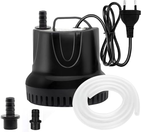 Mini Wasserpumpen(350L/H, 5W), Ultra Leise Aquarium pumpe mit hohem Hub