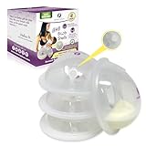 Mommyz Love Breast Shells & Milk Catcher for Breastfeeding New Model with Plugs - Breast Milk Catcher to...