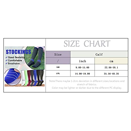 Hellorso Socks Denim Running Compression Cycling And Men's Fashion Stripe Outdoor Socks Women Socks Girls Knee High Socks Size 2 #TOP1