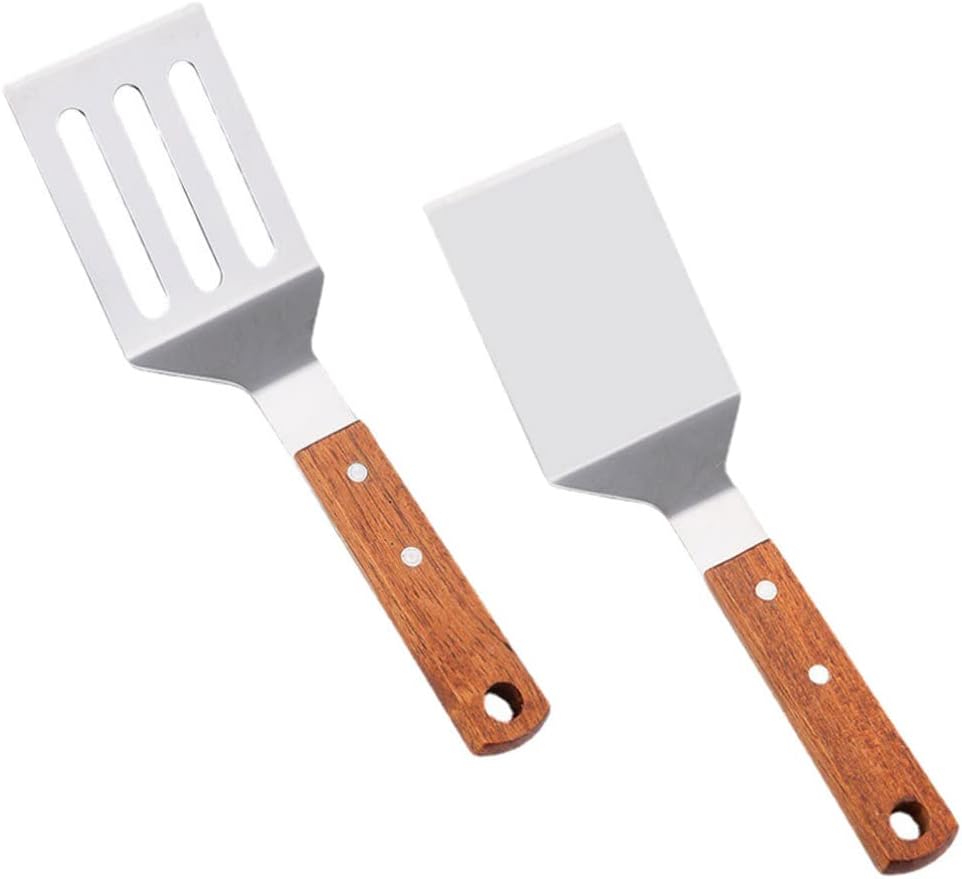 CALLARON Metal Spatula Metal Spatula 2pcs Fish Spatula