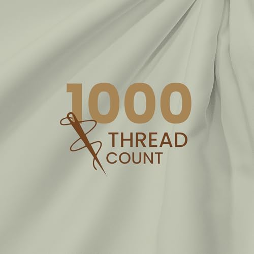Image of BOUTIQUE LIVING Infinity 100% Egyptian Cotton 1000 TC Light Yellow King with 4 Pillow Covers (Pearl Stitched)