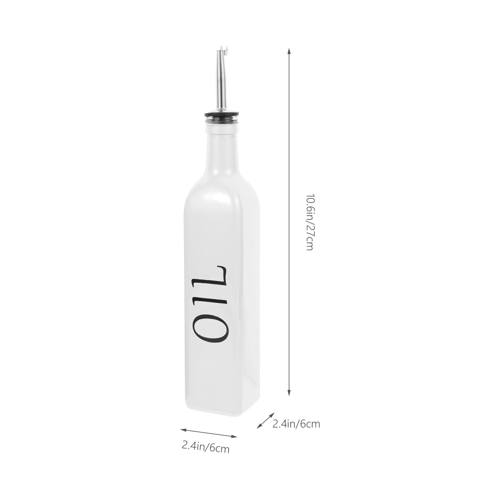 Set di Dispenser per Olio e Aceto in Vetro Dosatore, Design Unico e Stile Raffinato, Multifunzione per Cucina, Mantiene le Spezie Fresche