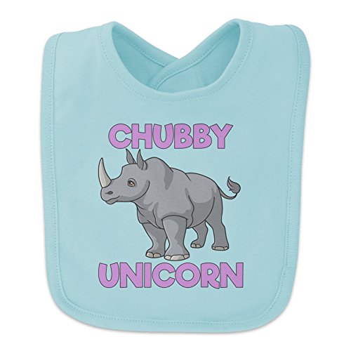 Chubby Unicorn Rhino Rhinoceros Baby Bib