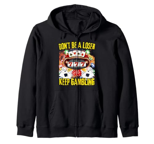 Keep Gambling Funny Casino Gambling Meme Sweat à Capuche