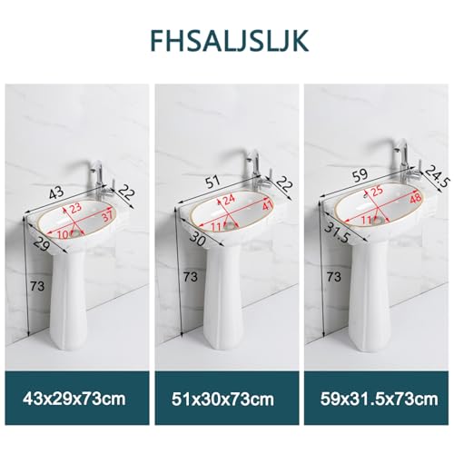 El mejor review de Lavabo pie blanco que Puedes comprar On-line. 26 Imagen adicional
