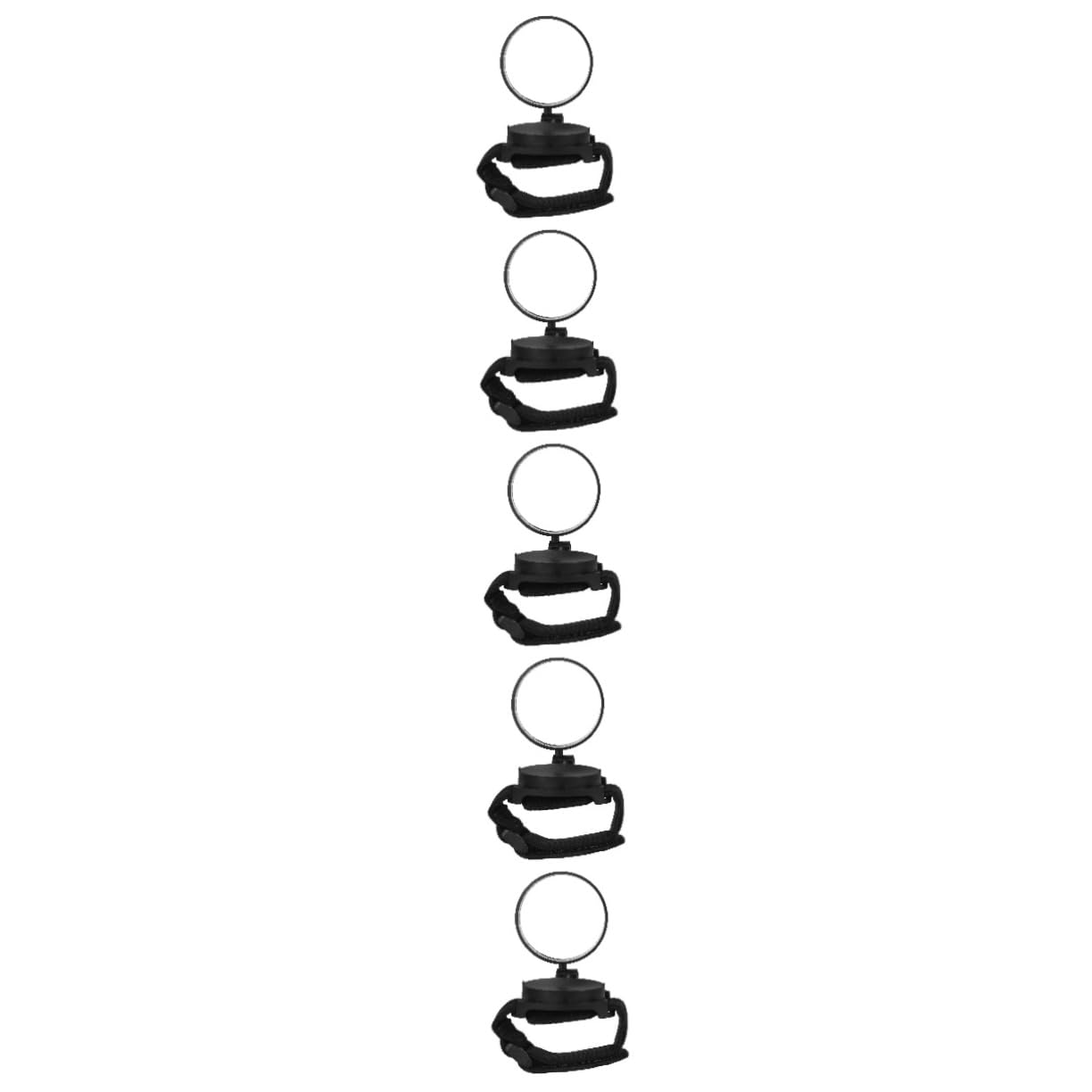 Toyvian 5 Pièces Rétroviseur de Poignet pour avec Rotation à Miroir Arrière Pratique pour Cyclisme Accessoire de Sécurité pour Types de Vélos