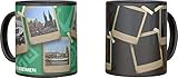 Tasse mit wechselden Design beim Einfüllen heißer Getränke