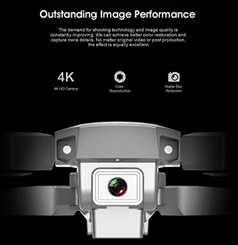 Faltbare Drohne mit 4K UHD Anti-Shake-Kamera f¨¹r Erwachsene und Kinder, WiFi-Live-Video, App-Steuerung, Sprachsteuerung… – Bild 3