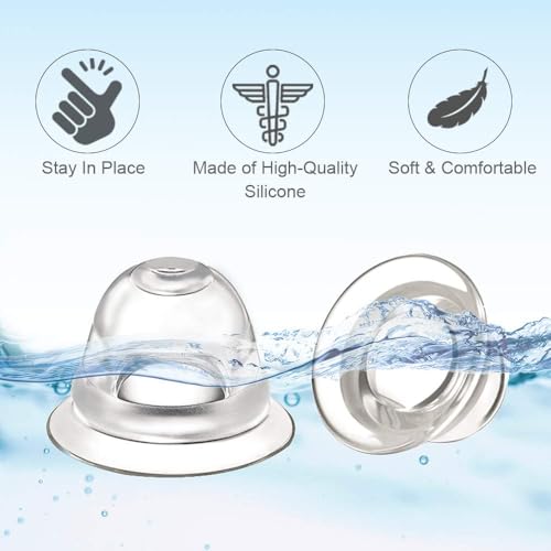 Image of Inverted Nipple Corrector for Breastfeeding, Latch Assist Tool for Flat & Inverted Nipples, Nursing Mom Breastfeeding Support Device - 4 Pack