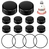 Gulfmew 家禽用噴水リニューアル給水器パーツ Miller PPF3/PPF5/PPF7に対応 プラスチック交換用キャップ10個とOリング4個 3/5/7ガロンの家禽用ファント用パーツキット