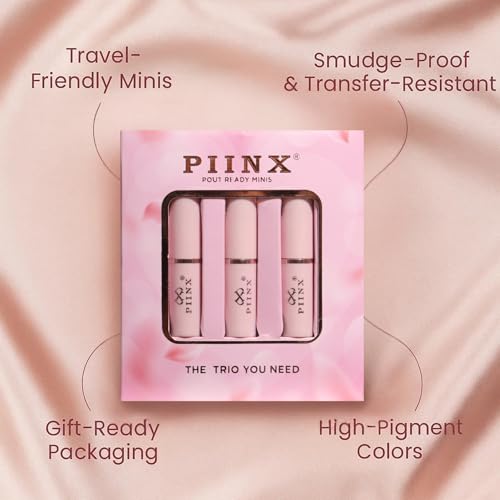 Image of Mini Lipstick Combo Pack Of 3 I Long Lasting 2 Matte & 1 Shiny Liquid Lipsticks | Travel Friendly Lip Stick Gift Pack | One Swipe Pigmentation | Multicolor Lipsticks I Transfer Proof I Highly Pigmented I Smudge Proof Lipstick I (SCARLET ELEGANCE, Set of 3)