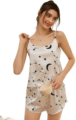 Accessorize Kingdom Babydoll Lingerie Bodysuit Swimwear Mini Chemise Top Short Wedding Bikini Nightie Bridal Nightdress with Top Shorts Strylish Prints Beige