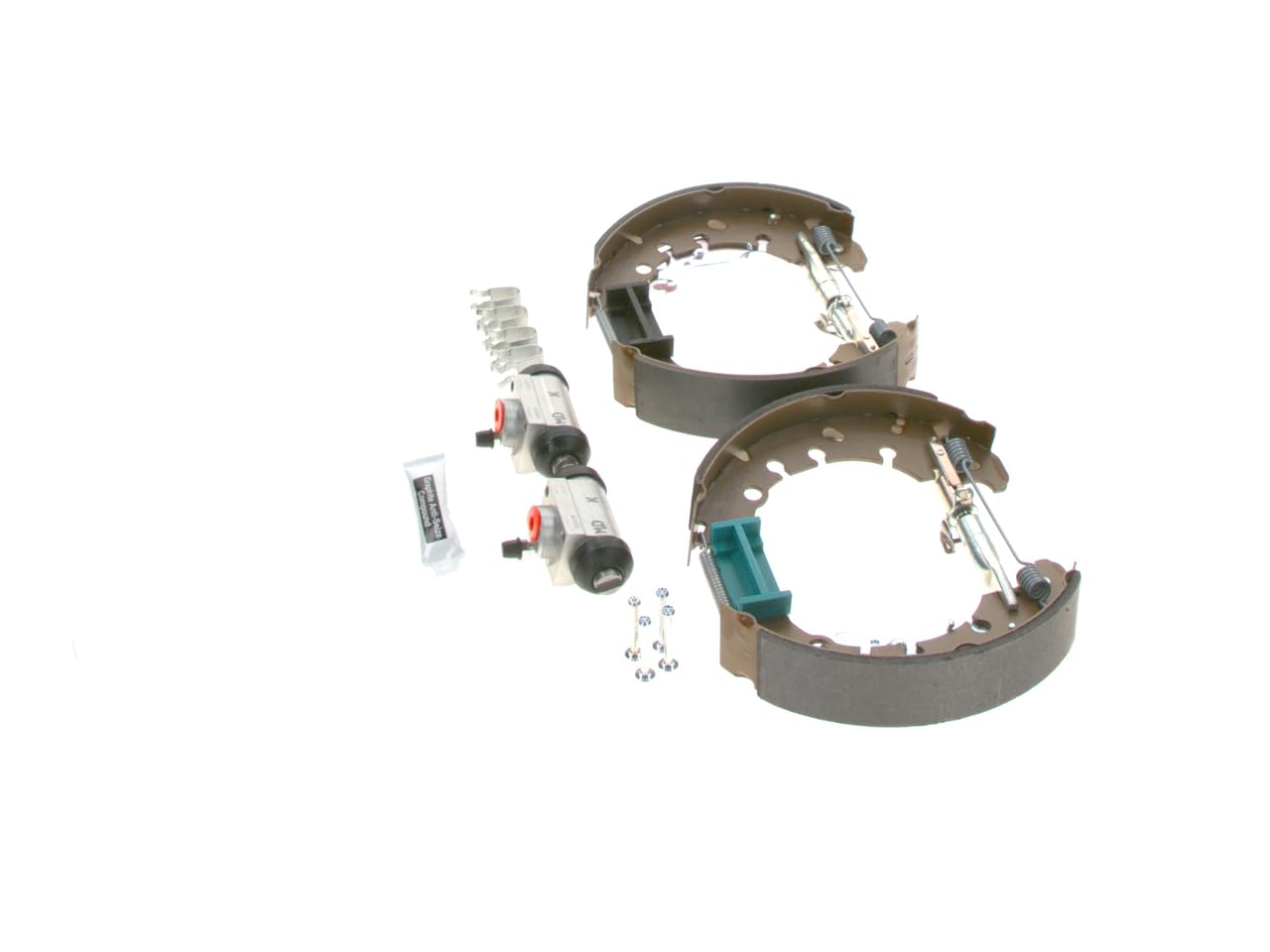 Bosch KS668 Kit Super Pro - hintere Trommelbremsenset - ein vormontiertes Set, zwei Radbremszylinder, vier Bremsbacken