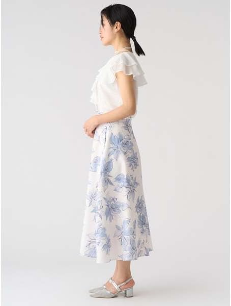 Amazon.co.jp: [セルフォード] ベルト付きフレアスカート