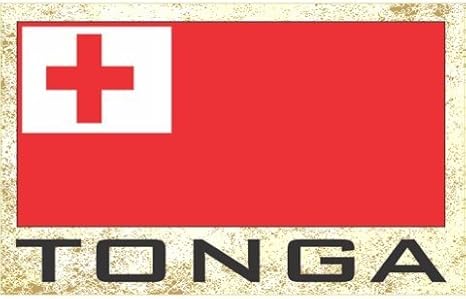 Flag Fridge Refrigerator Magnets - Asia & Africa GRP 4 (3-Pack, Country: Tonga)